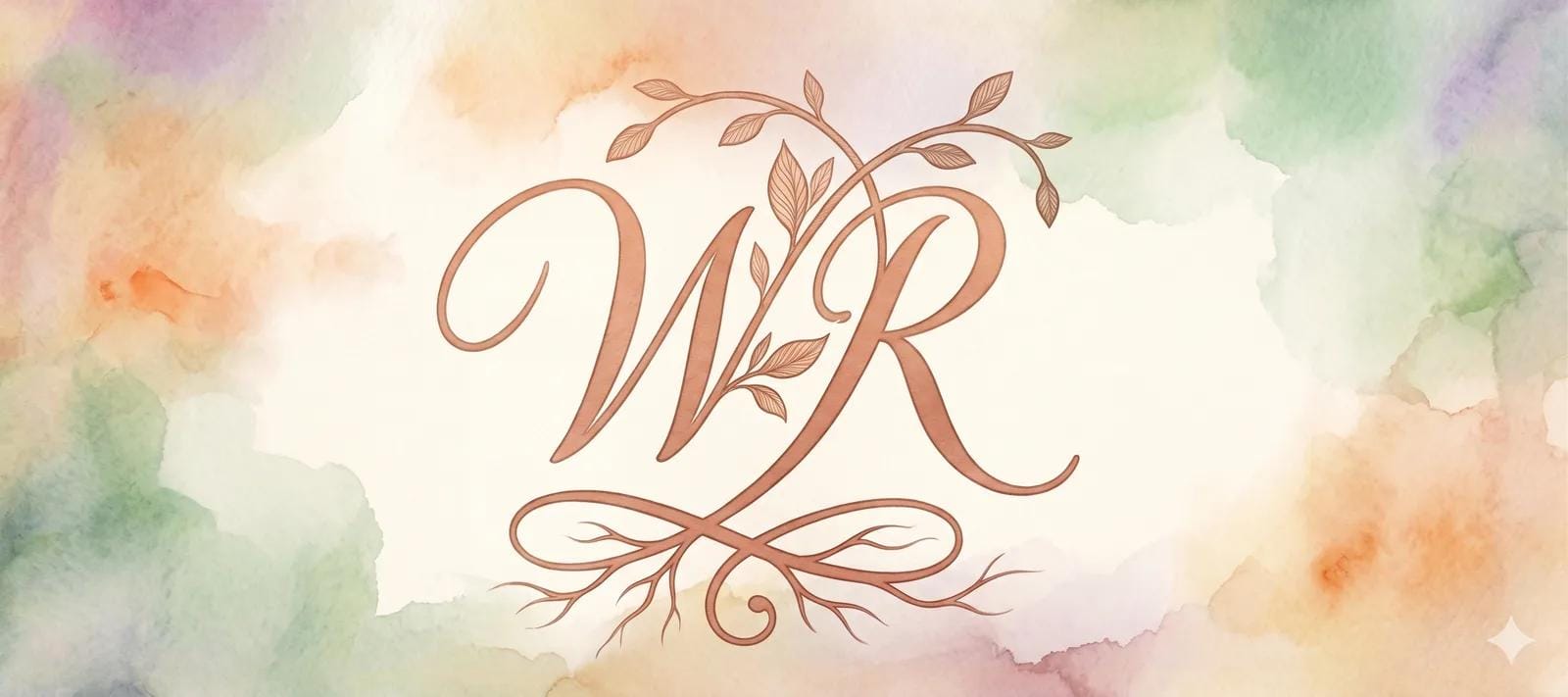 Wilder Roots watercolor monogram